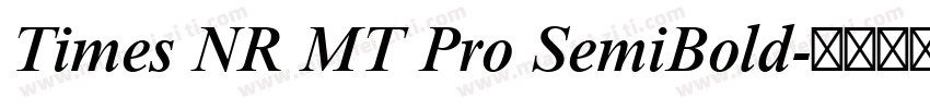 Times NR MT Pro SemiBold字体转换